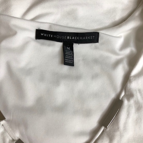 WHBM White Sleeveless Top M - Picture 3 of 3